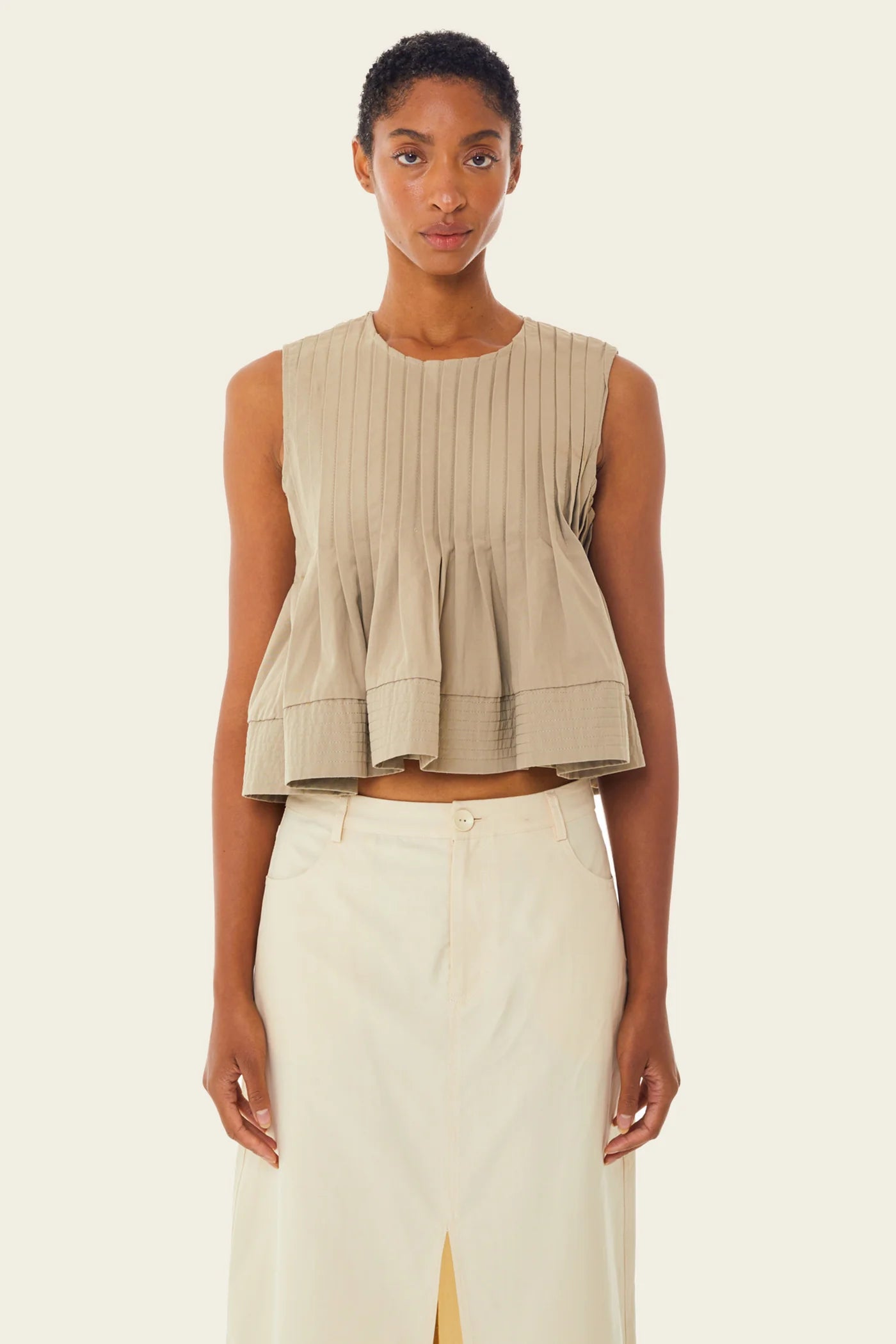 Soleil Pleated Tank – Fibers of Being
