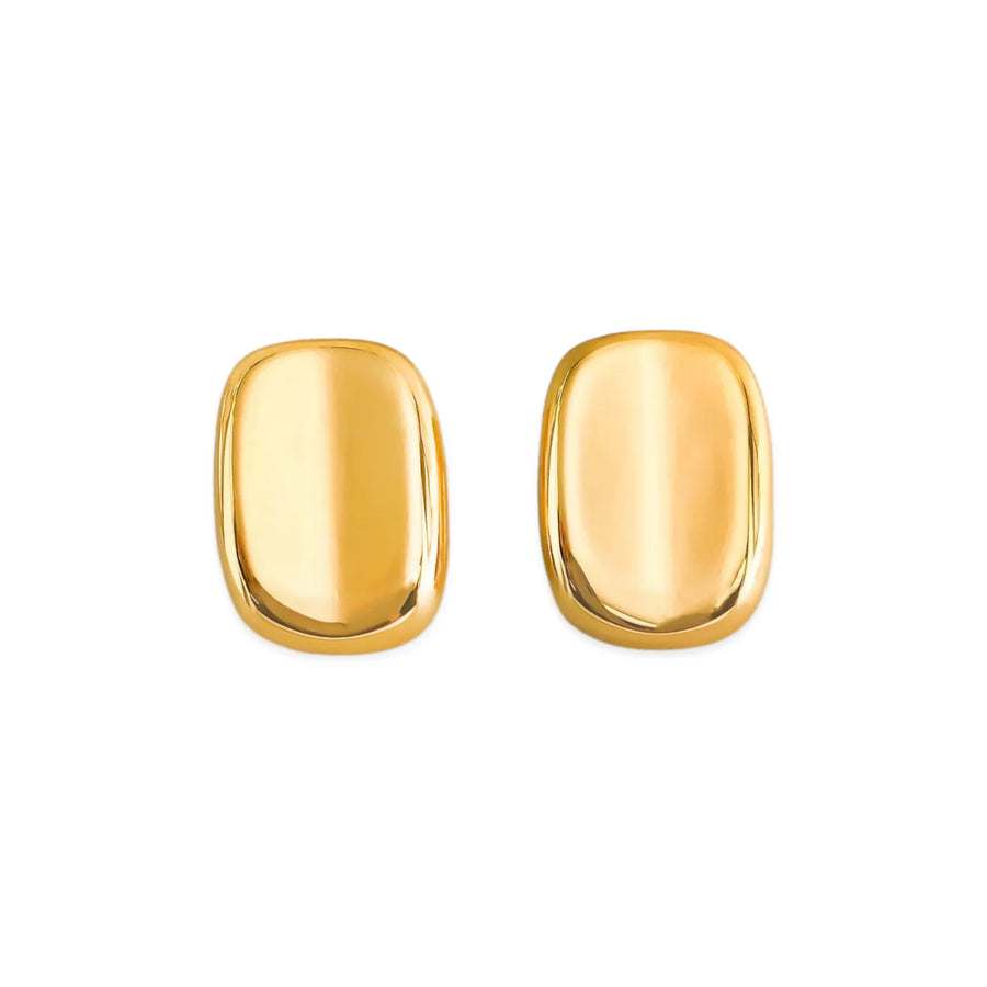 Rectangle Earrings in Gold