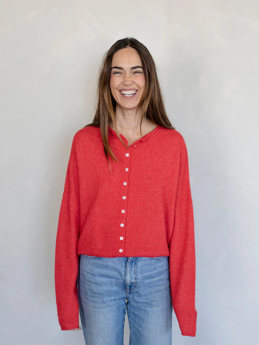 Cardigan in Red