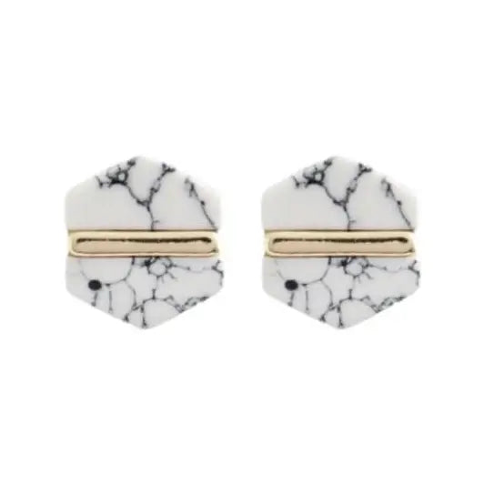 Marble Stud Earrings