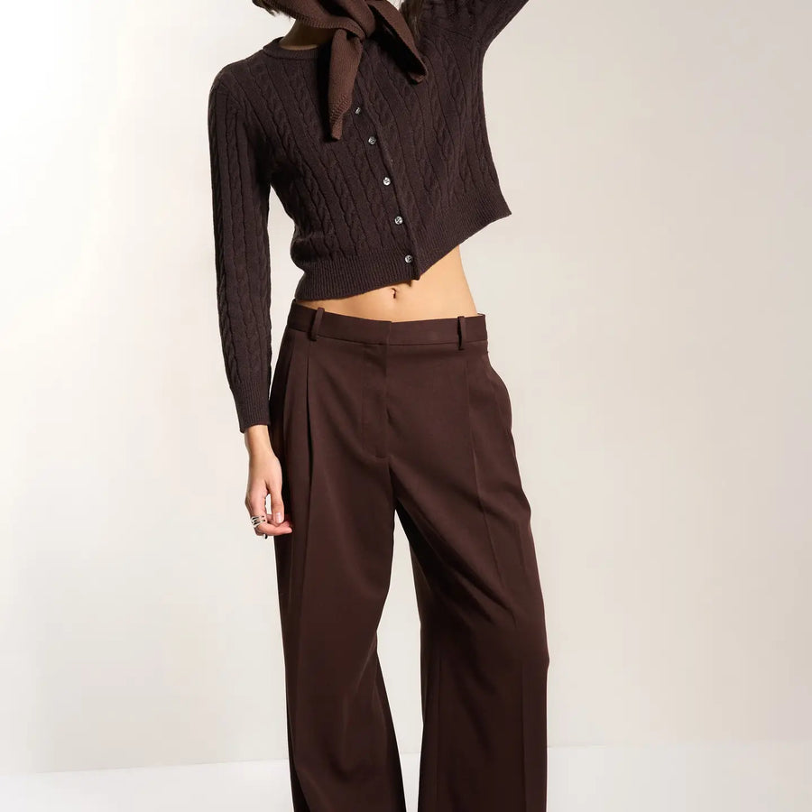 Handkerchief Scarf in Brown