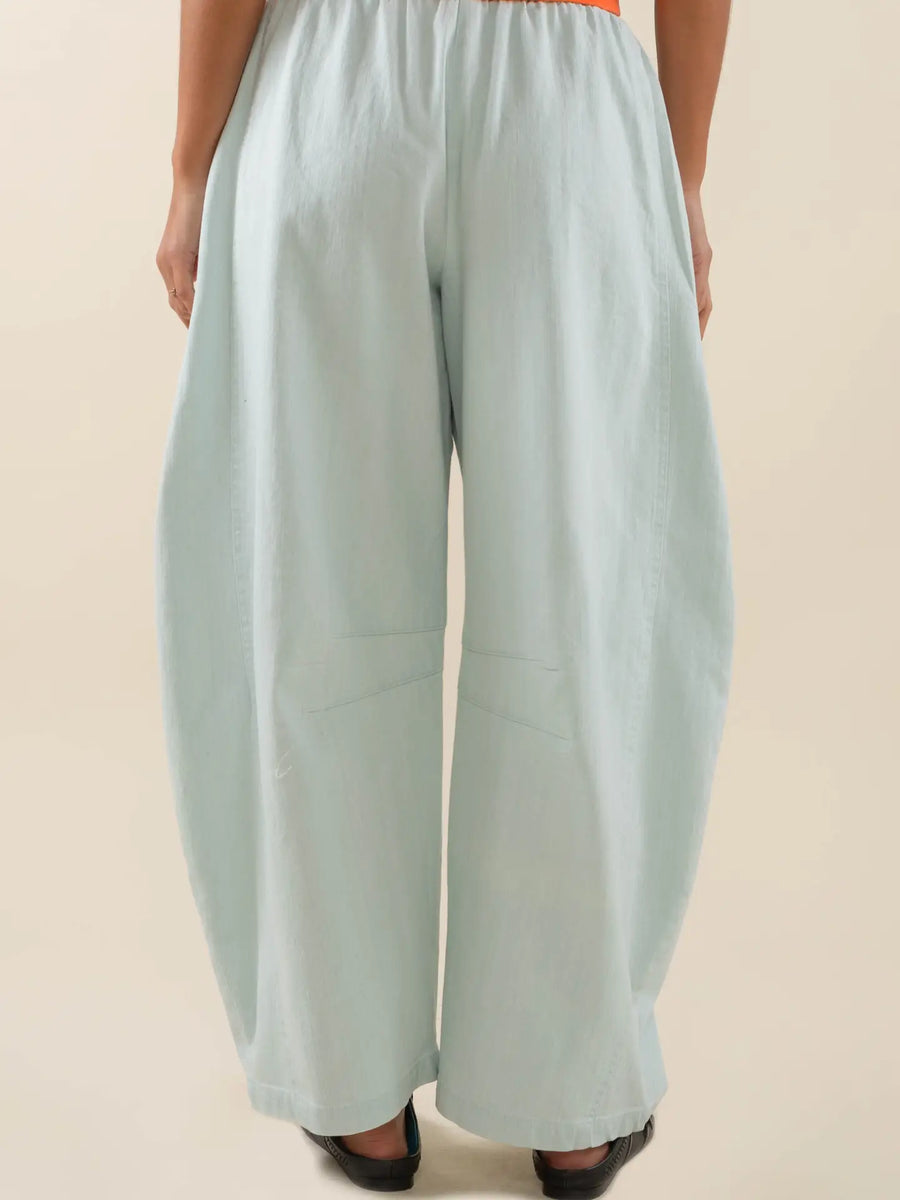 Light Wash Barrel Pant