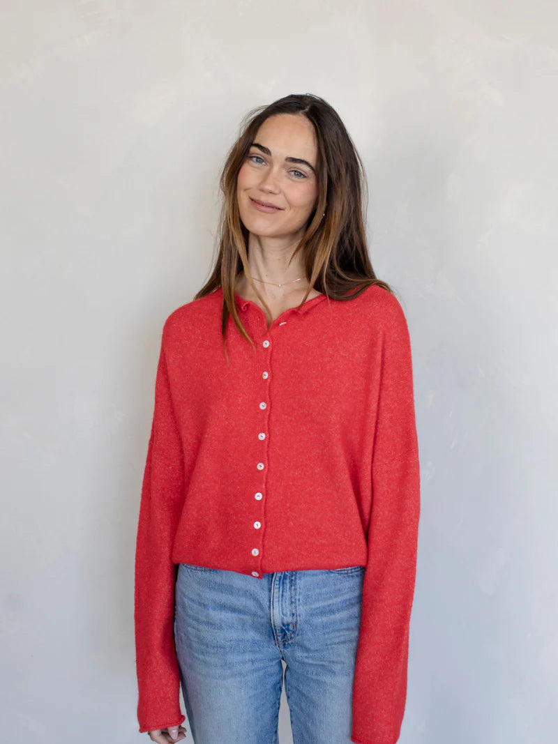 Cardigan in Red