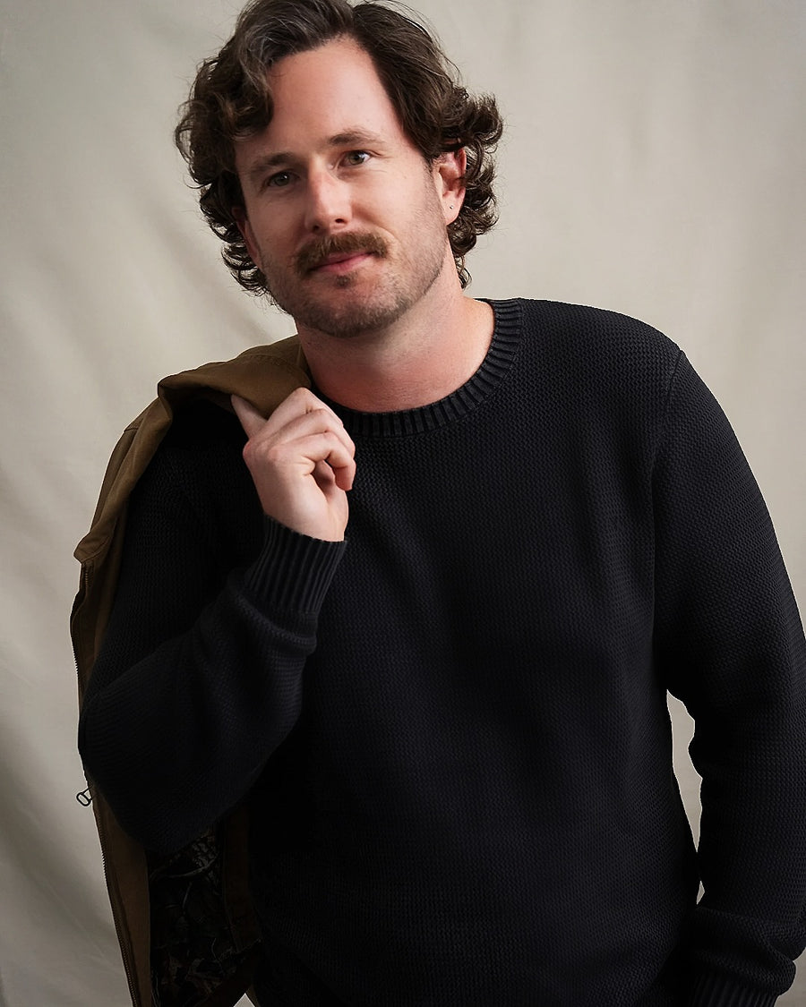 Dune Knit Sweater in Black
