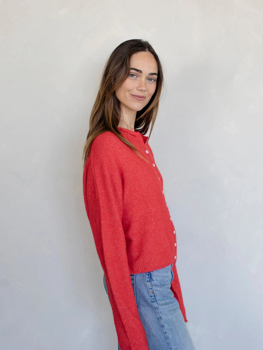 Cardigan in Red