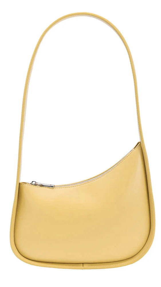 Asymmetrical Shoulder Bag in Yellow