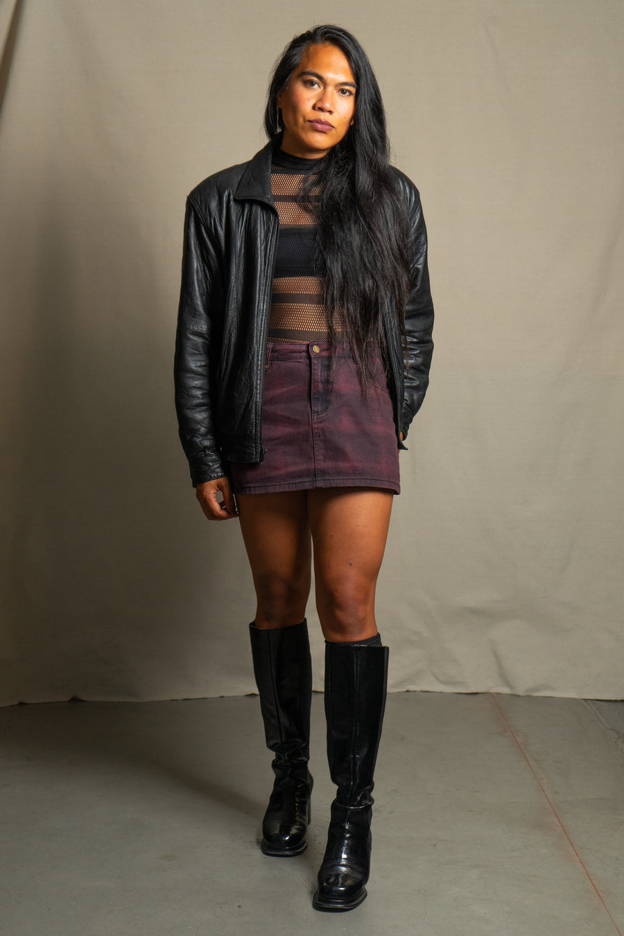 Nice Things LA x Fibers of Being Vintage Leather Bomber Jacket