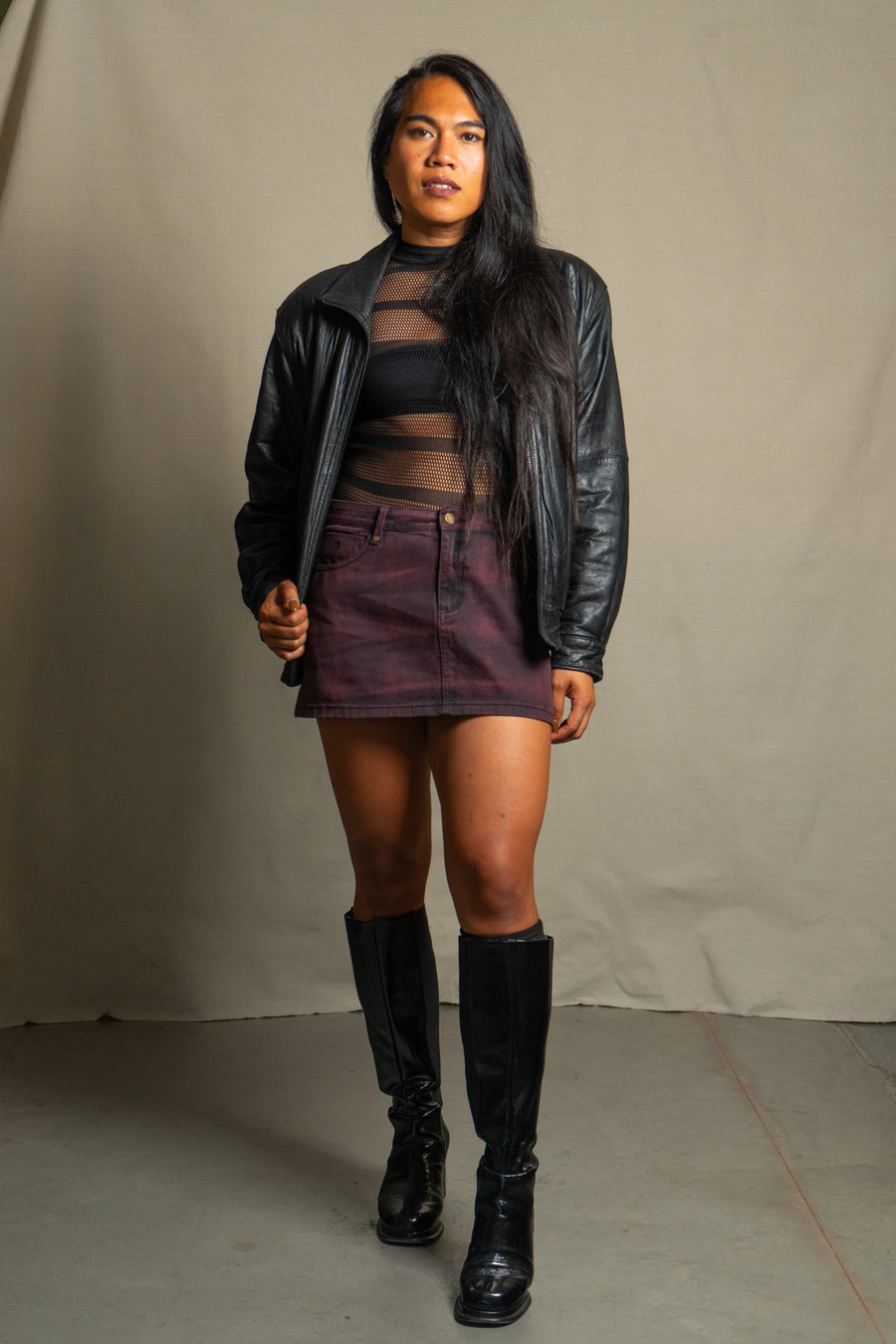 Nice Things LA x Fibers of Being Vintage Leather Bomber Jacket