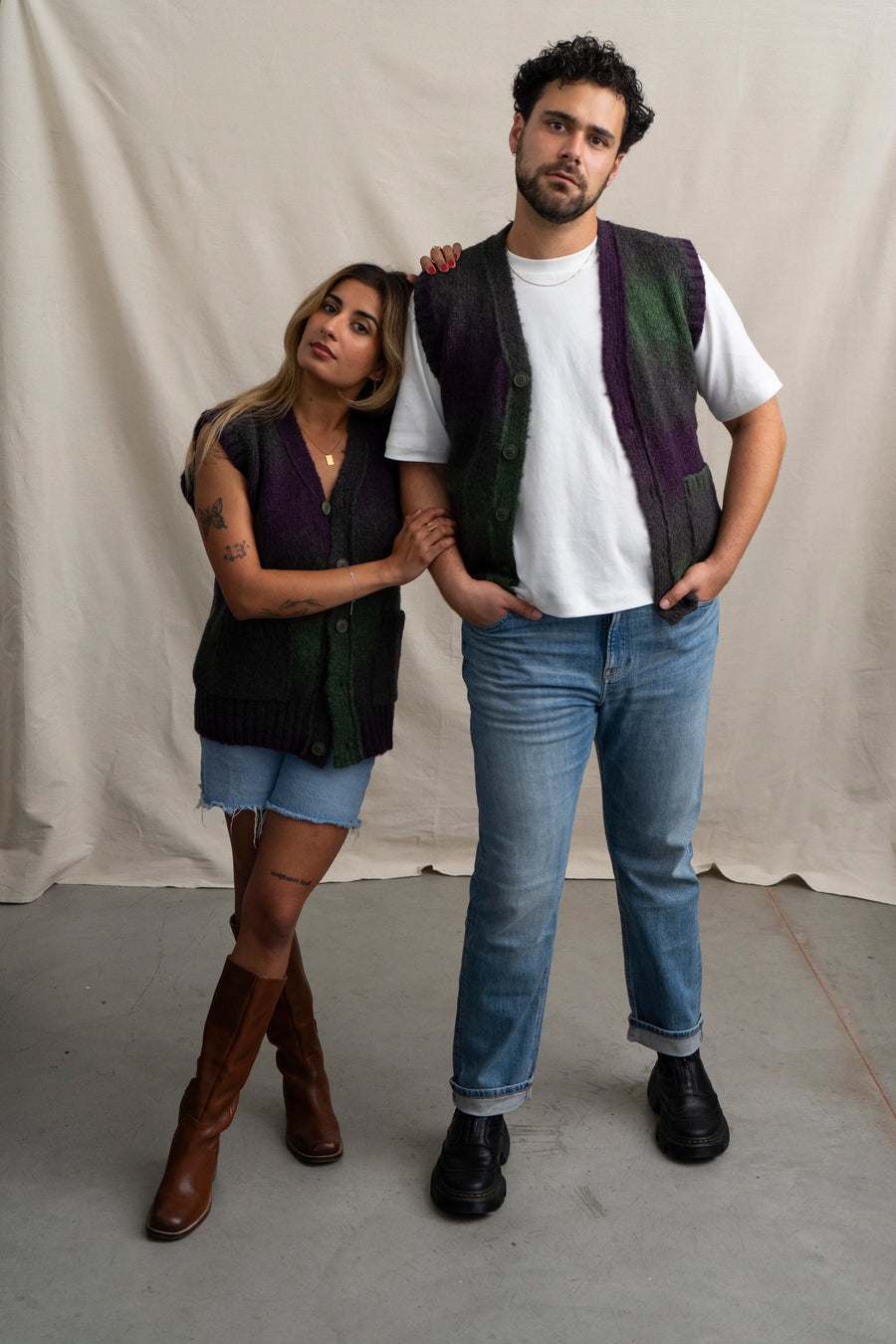 Far Afield Ombre Cardigan Vest