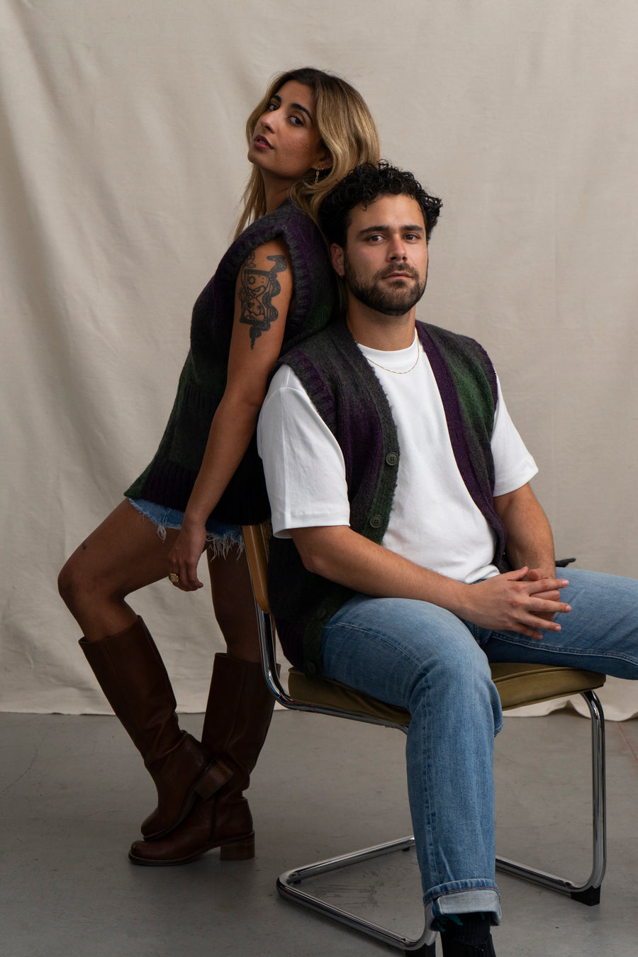 Far Afield Ombre Cardigan Vest