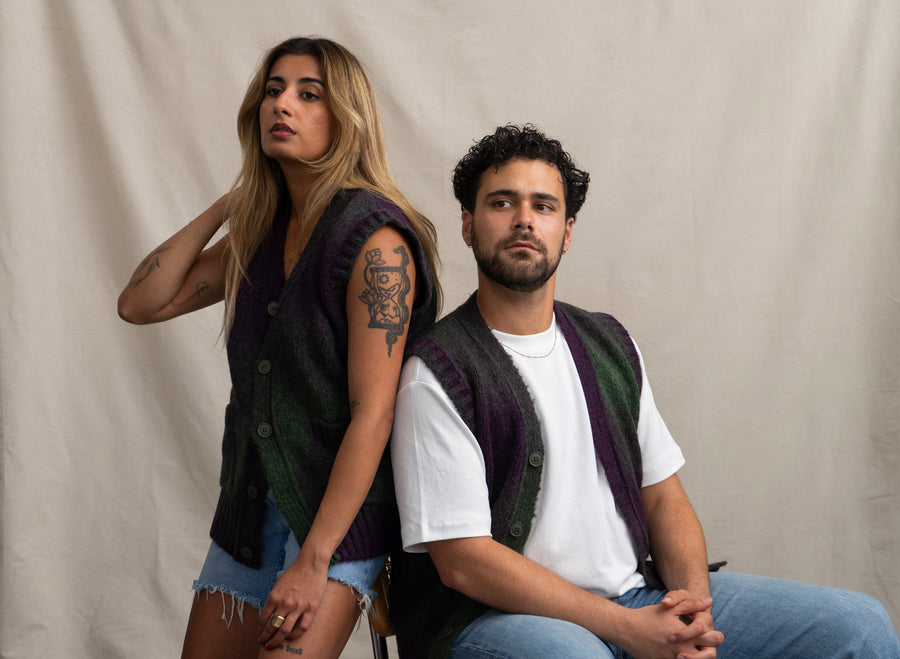 Far Afield Ombre Cardigan Vest