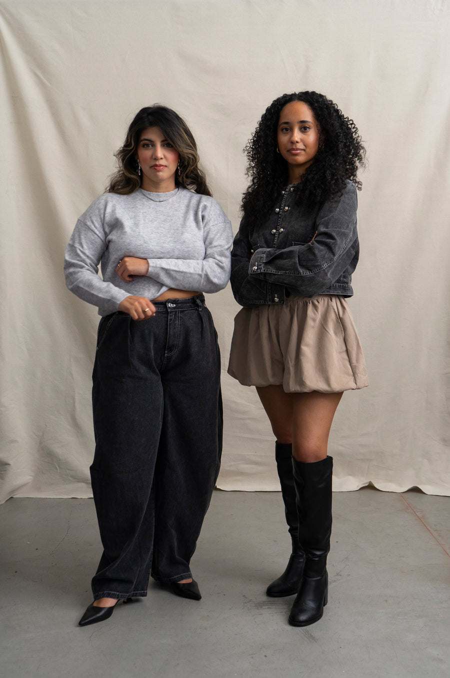 Washed Barrel Leg Pants