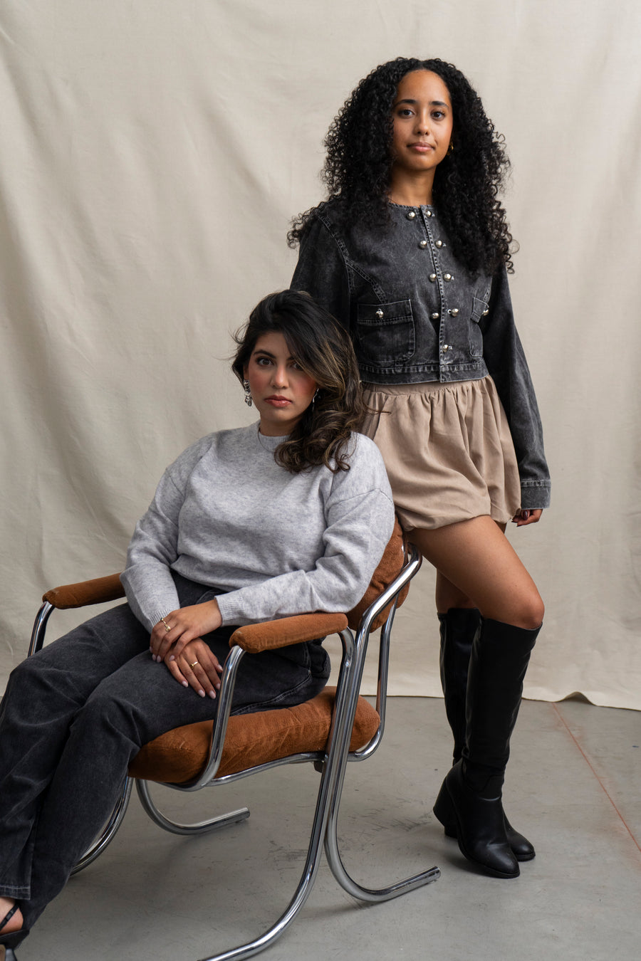 Washed Barrel Leg Pants