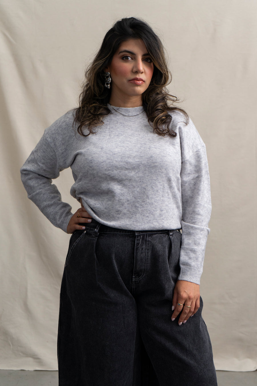 Washed Barrel Leg Pants