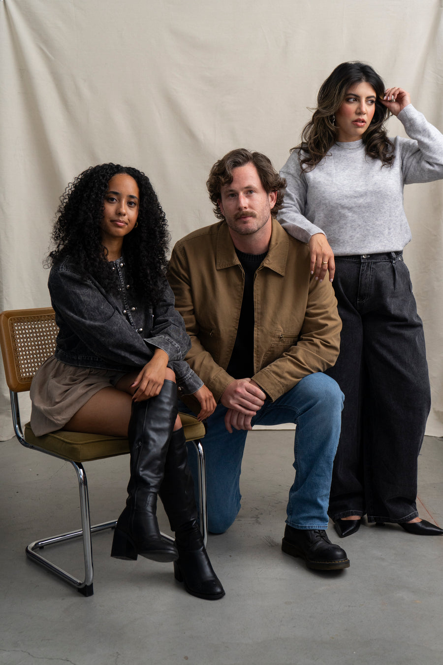 Cropped Jacket with Silver Details