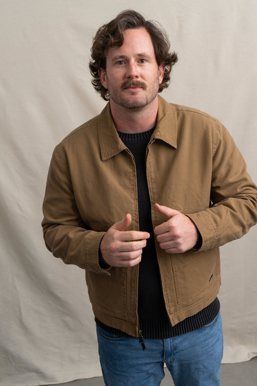 Workwear Jacket in Dark Khaki