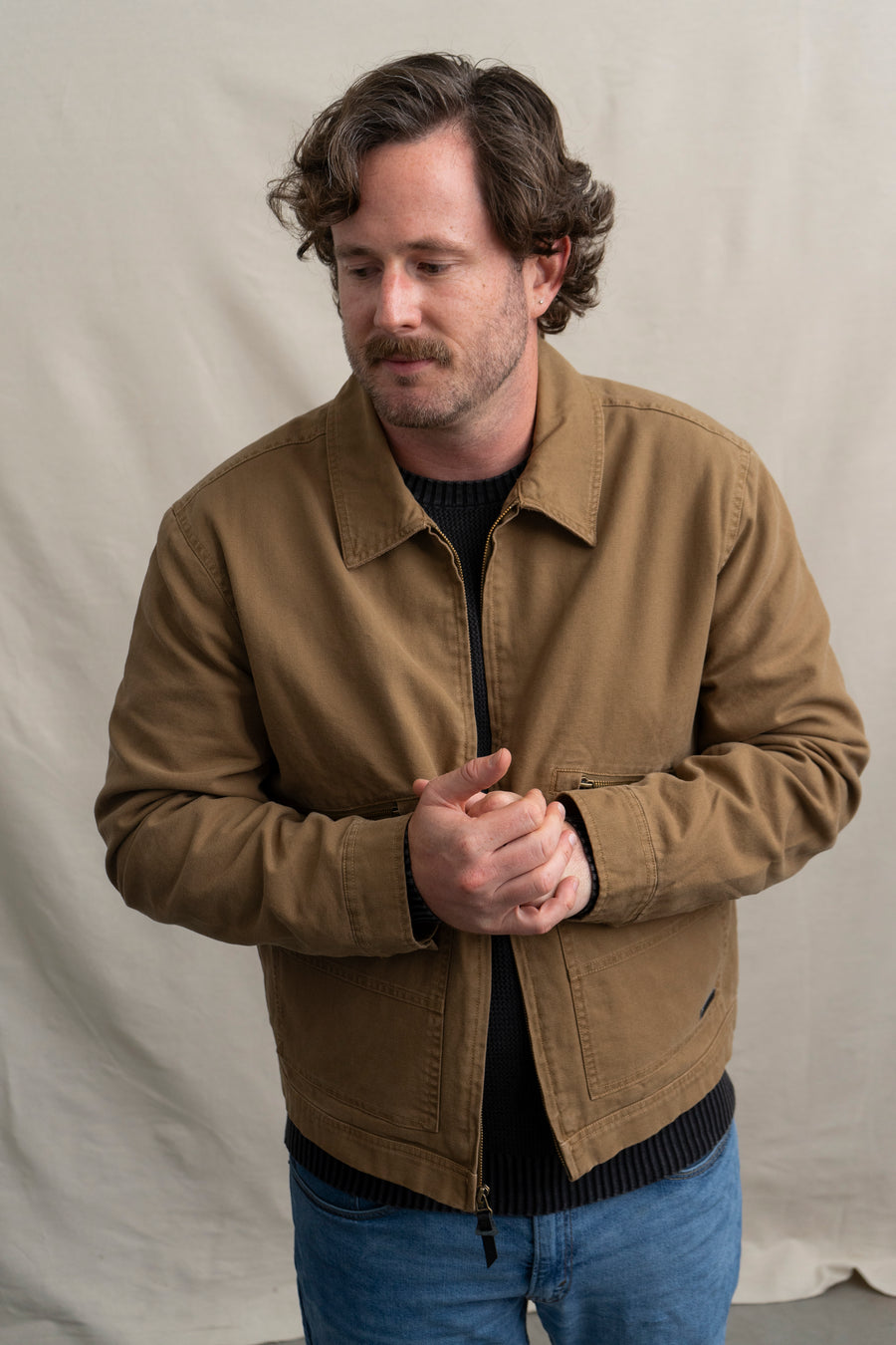 Workwear Jacket in Dark Khaki