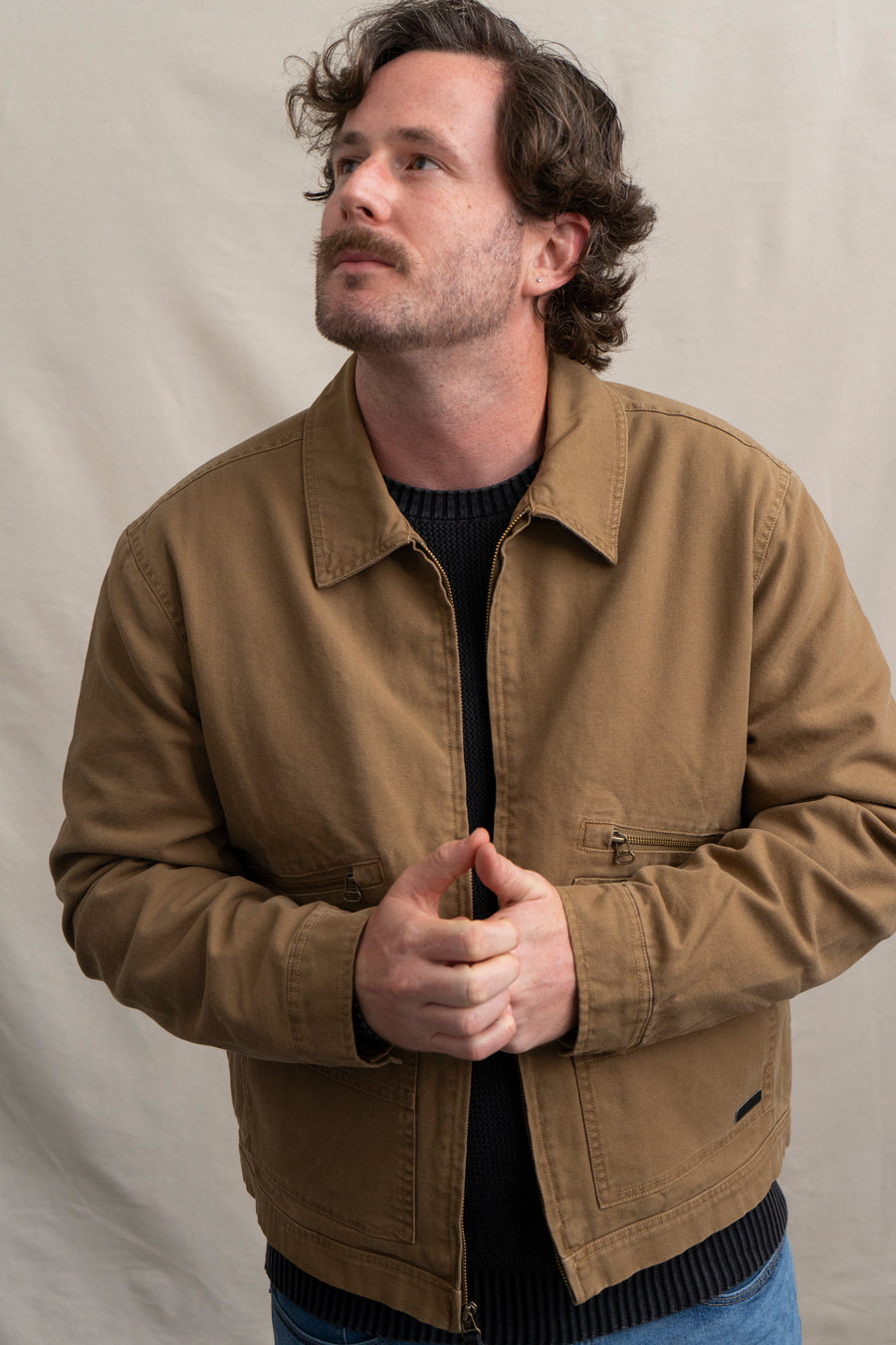 Workwear Jacket in Dark Khaki
