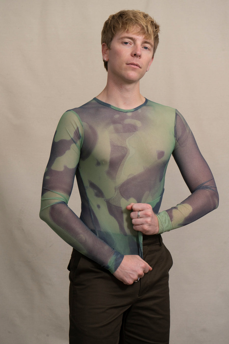 Martin Across Cyano Mesh Top
