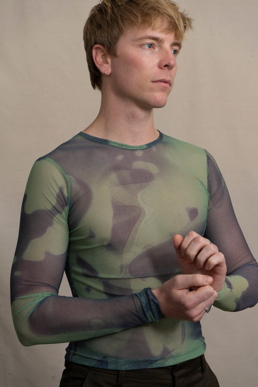 Martin Across Cyano Mesh Top