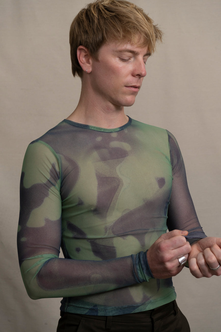 Martin Across Cyano Mesh Top