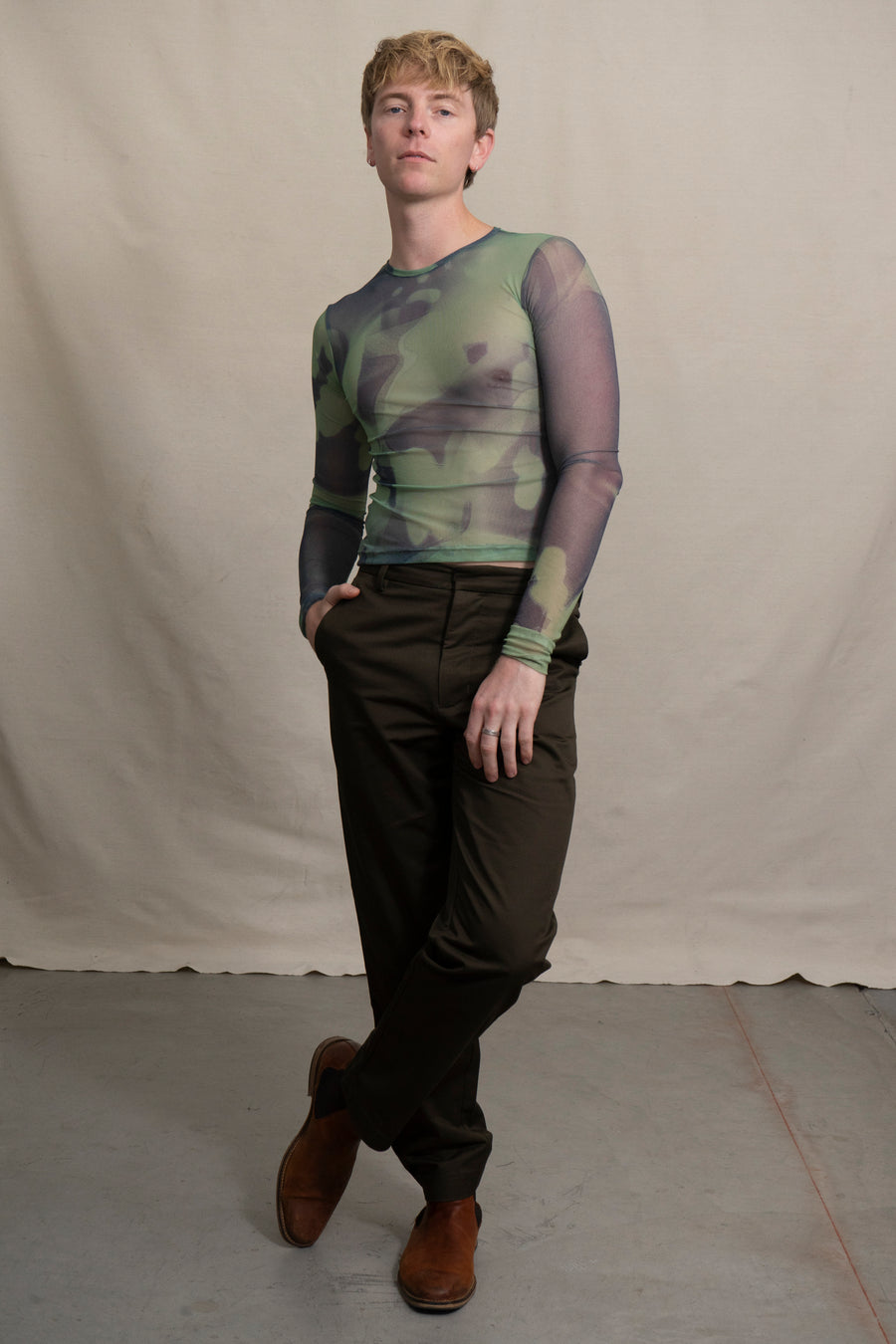 Classic Slacks in Dark Olive