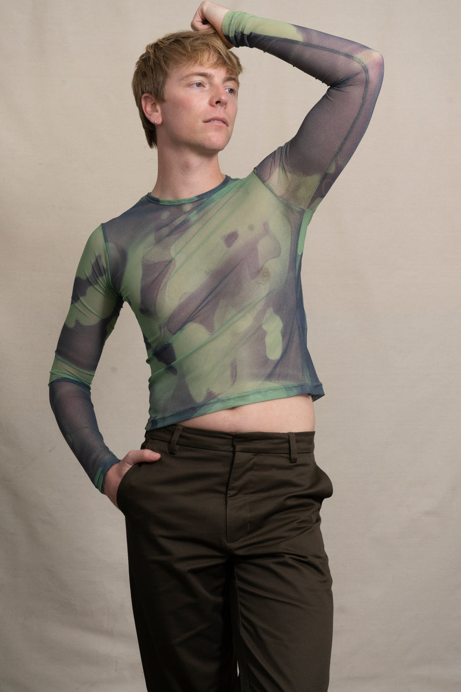 Martin Across Cyano Mesh Top
