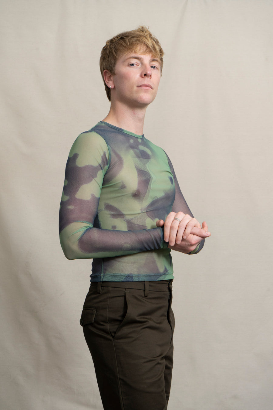 Martin Across Cyano Mesh Top