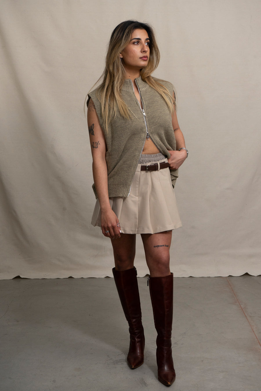 Double Waistband Skort