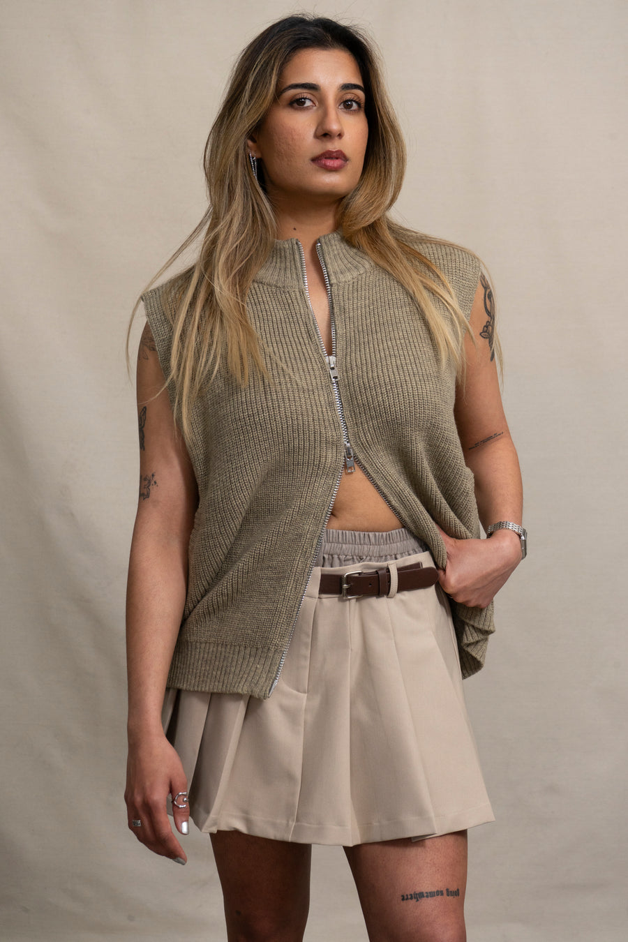 Double Waistband Skort