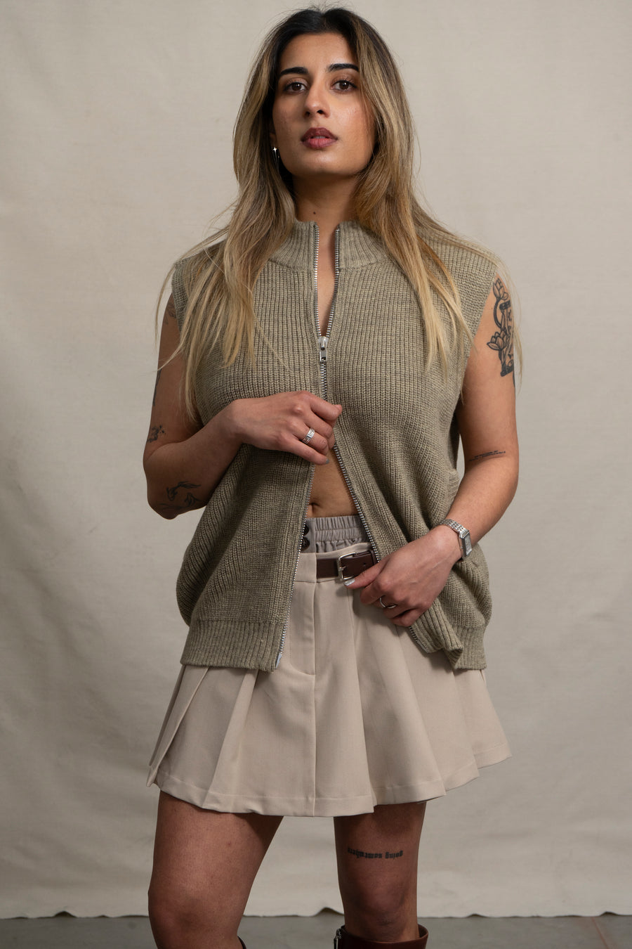 Double Waistband Skort