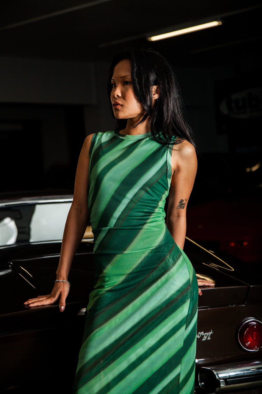 Mesh Maxi Dress