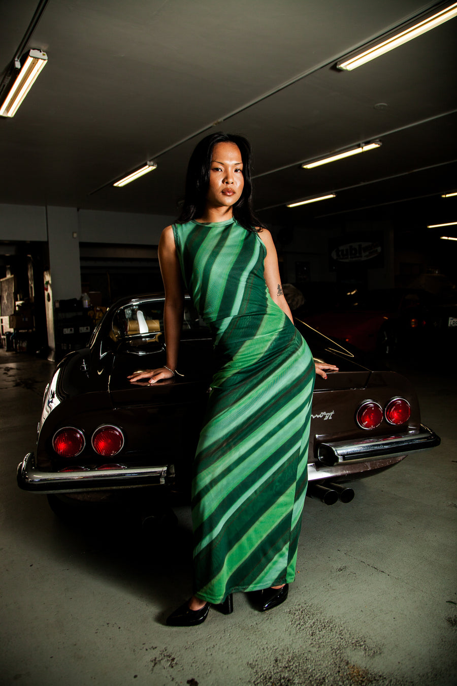 Mesh Maxi Dress