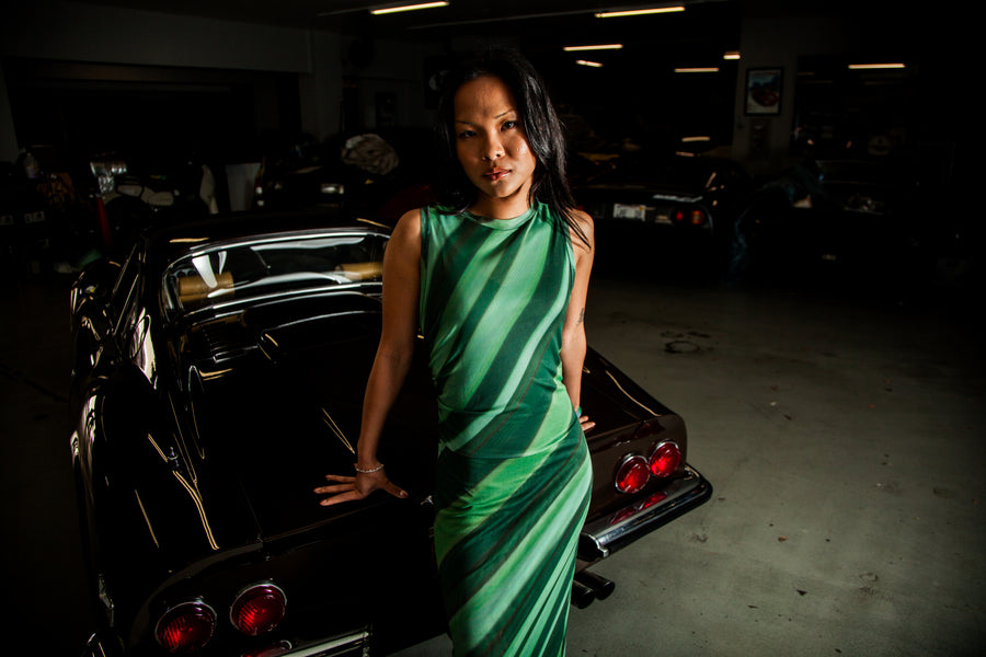 Mesh Maxi Dress