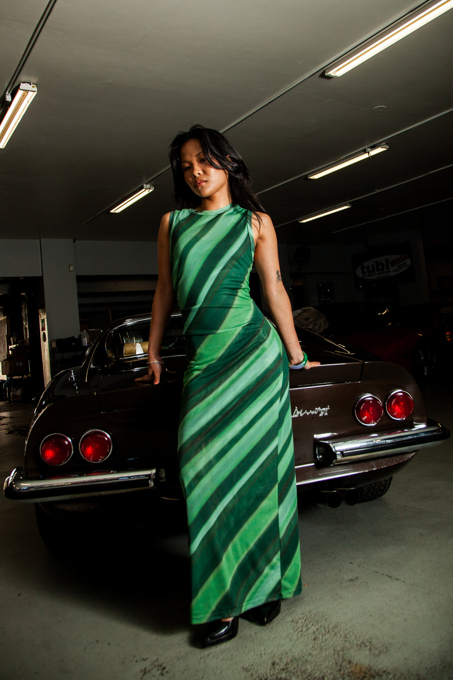 Mesh Maxi Dress