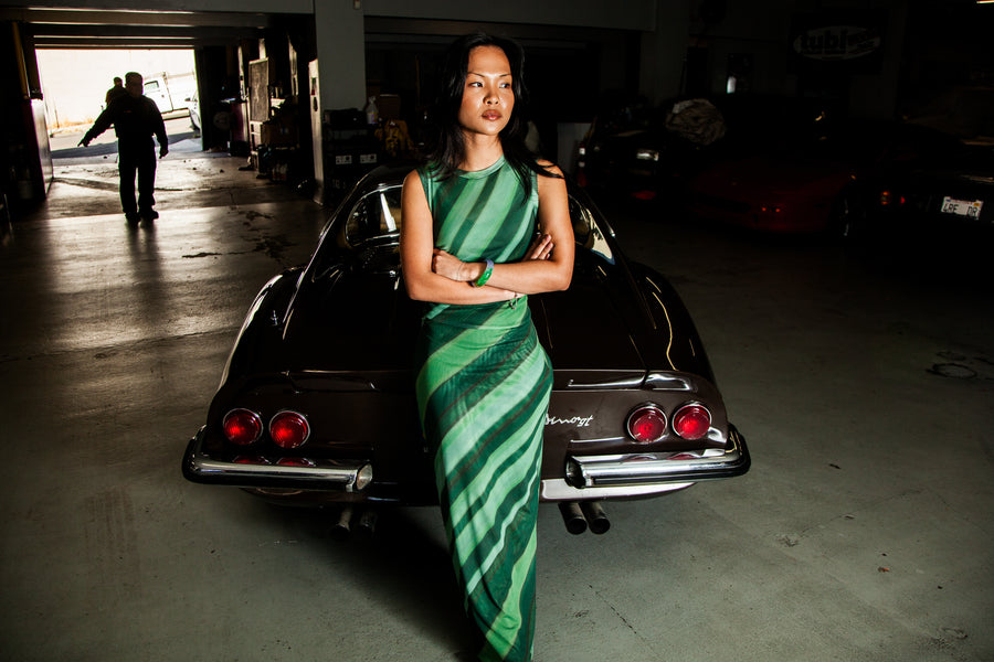 Mesh Maxi Dress