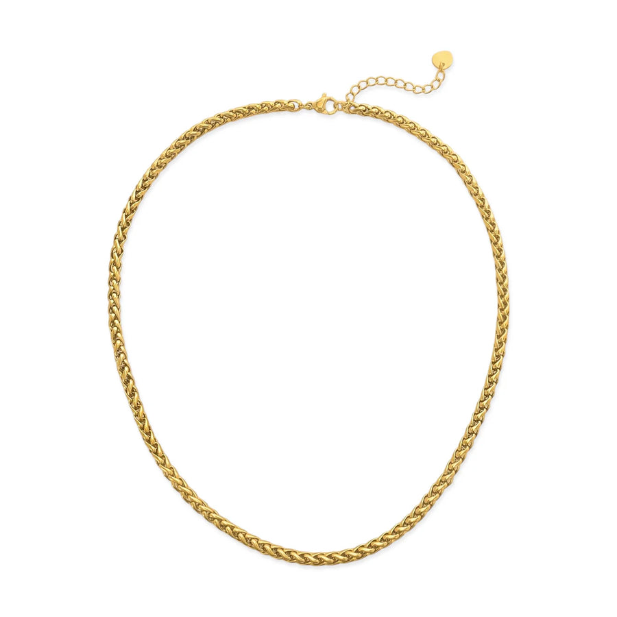 Classic Woven Necklace in Gold