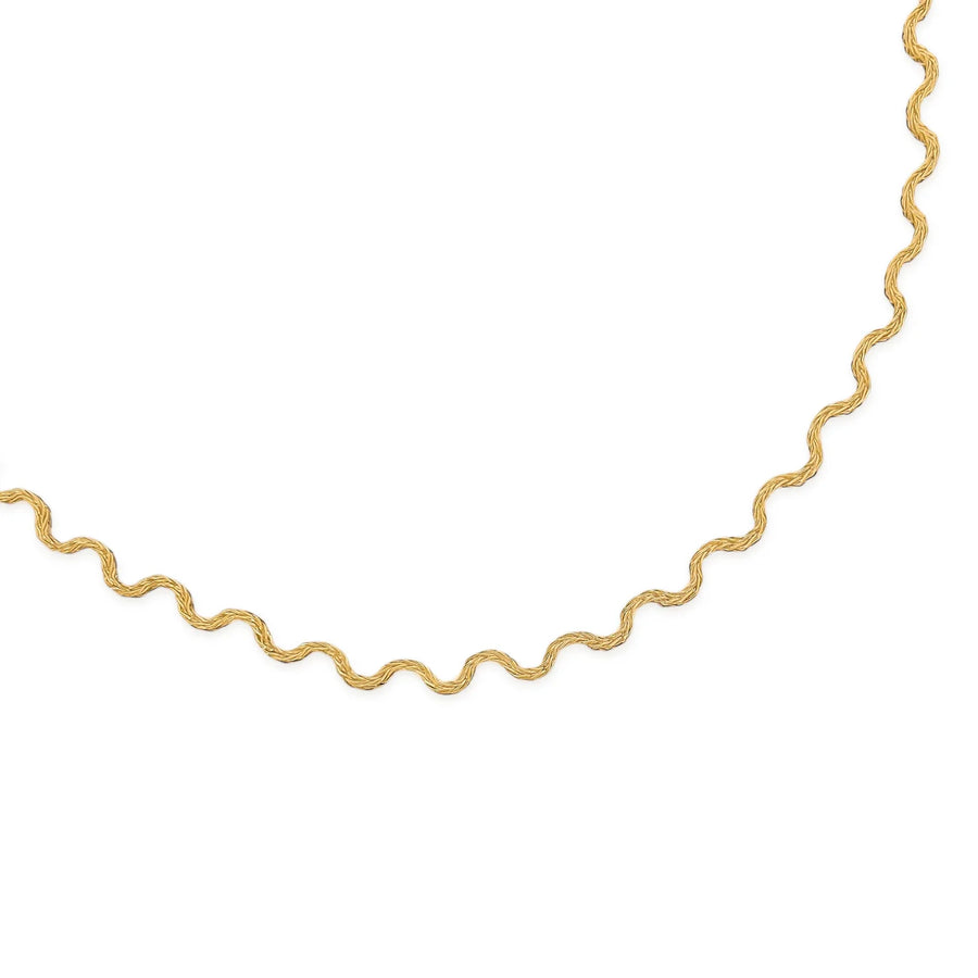 Squiggle Necklace in Gold