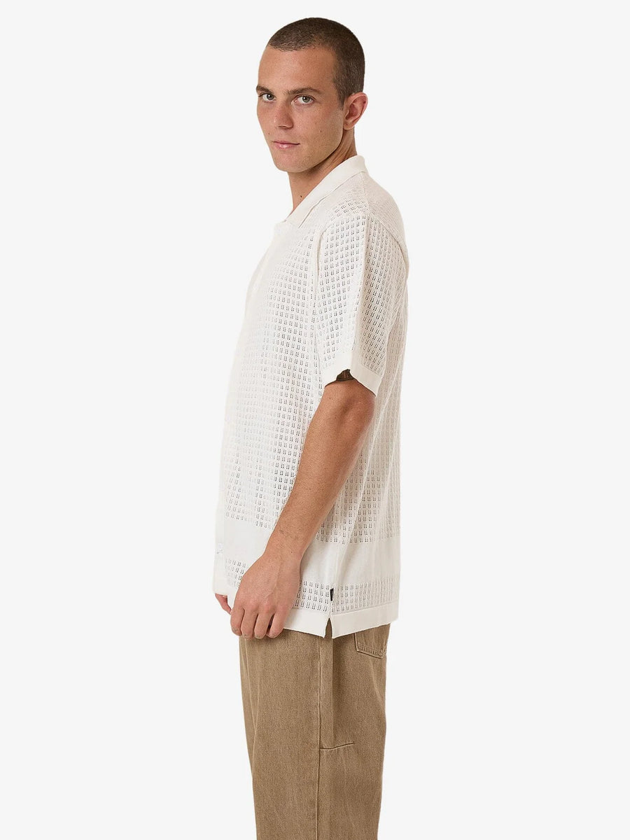 Lost in Paradise Knit Bowling Shirt