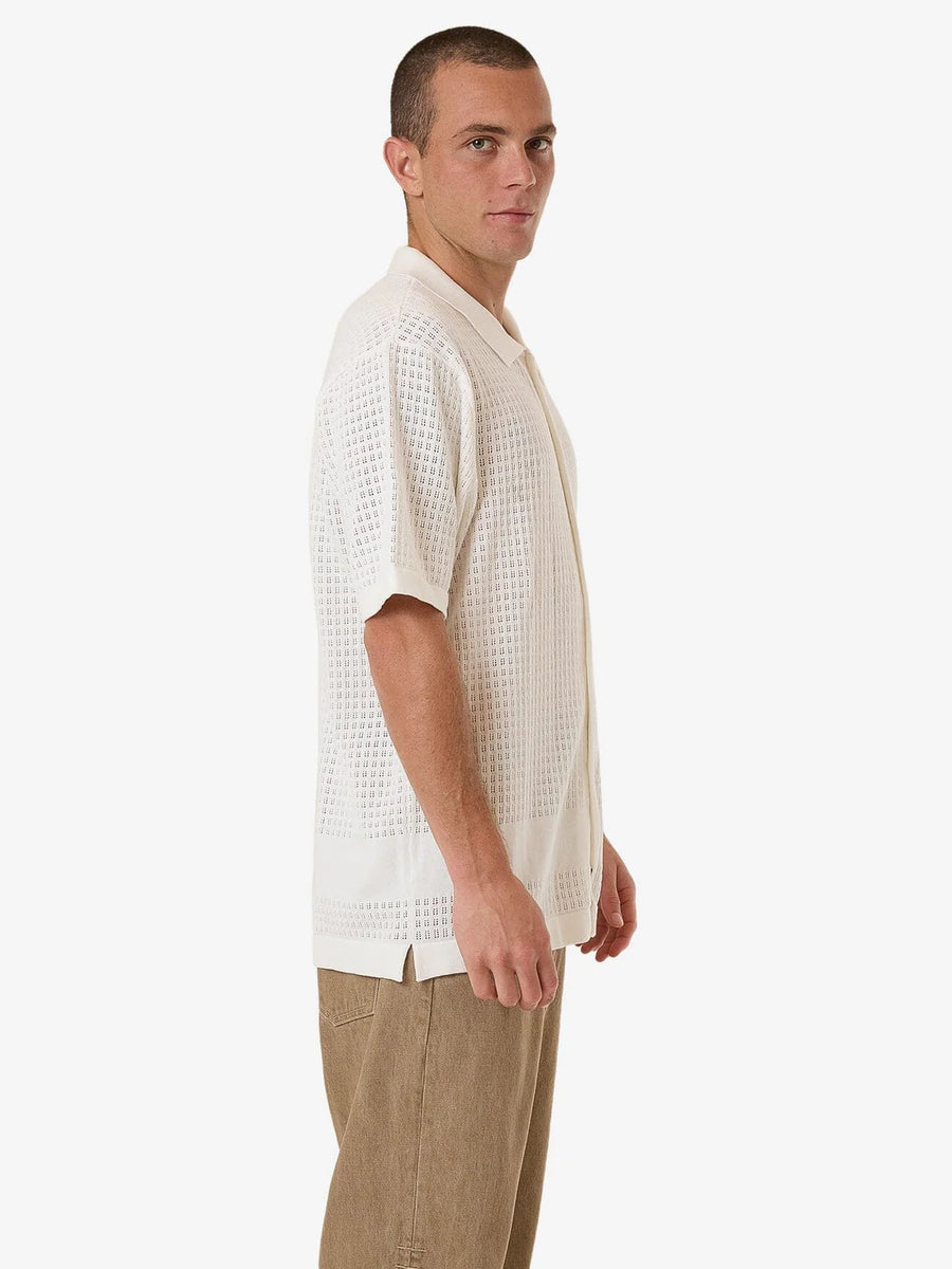 Lost in Paradise Knit Bowling Shirt