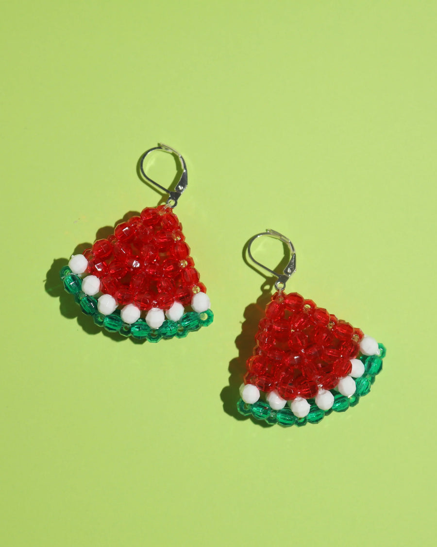 ~ One of a Kind ~ Watermelon Earrings