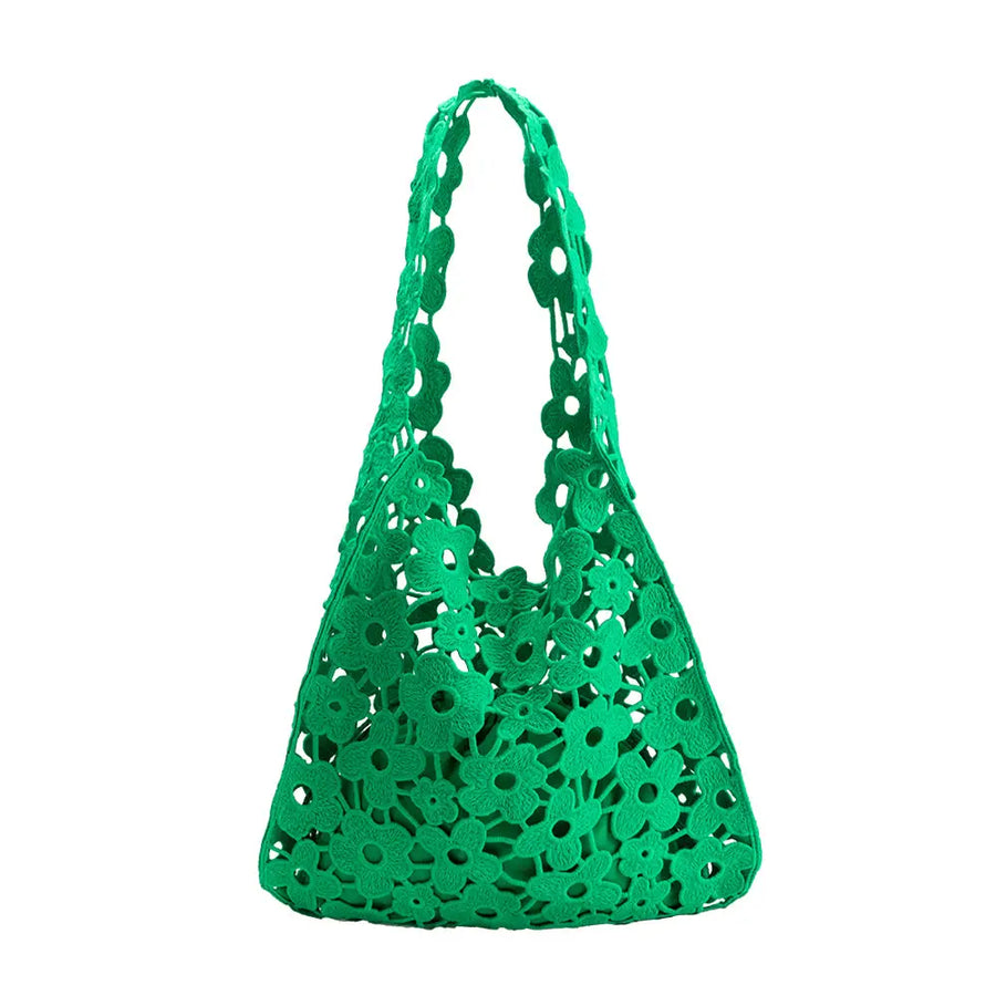 Floral Shoulder Bag in Green