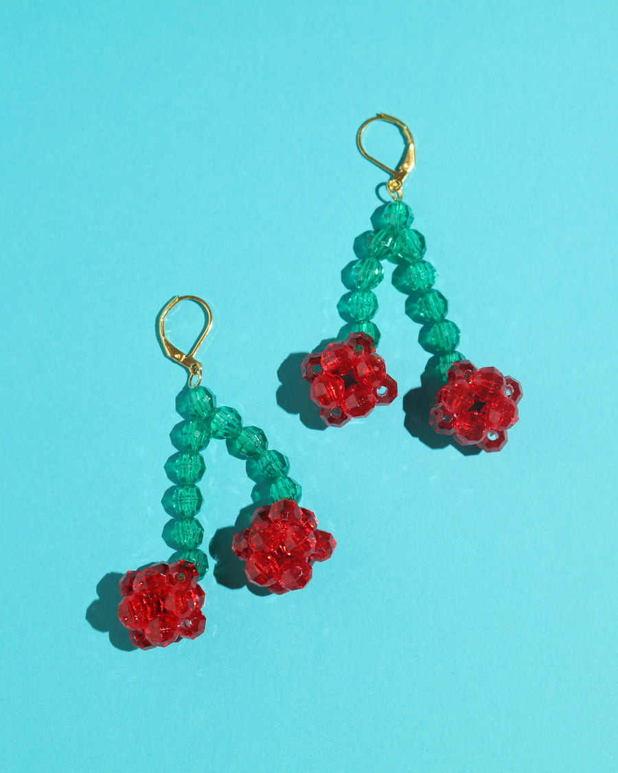 ~ One of a Kind ~ Cherry Earrings