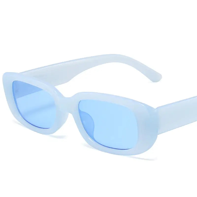 Rectangle Sunglasses in Sky Blue