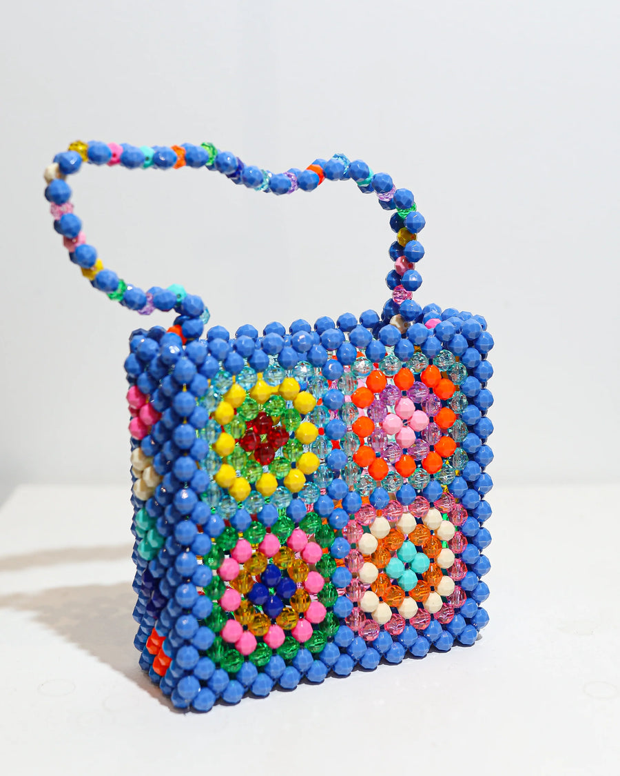 ~ One of a Kind ~ Beaded Granny Bag in Marine