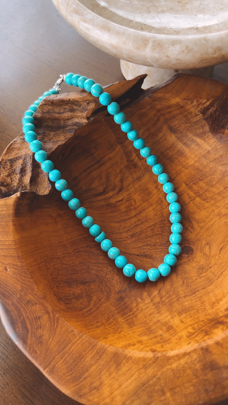 Turquoise Bead Necklace