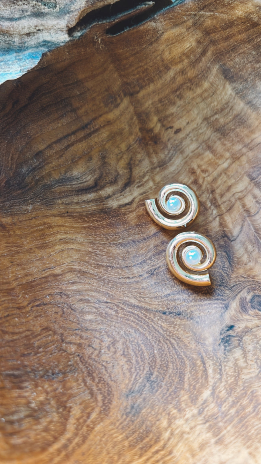 Swirl Pearl Earrings