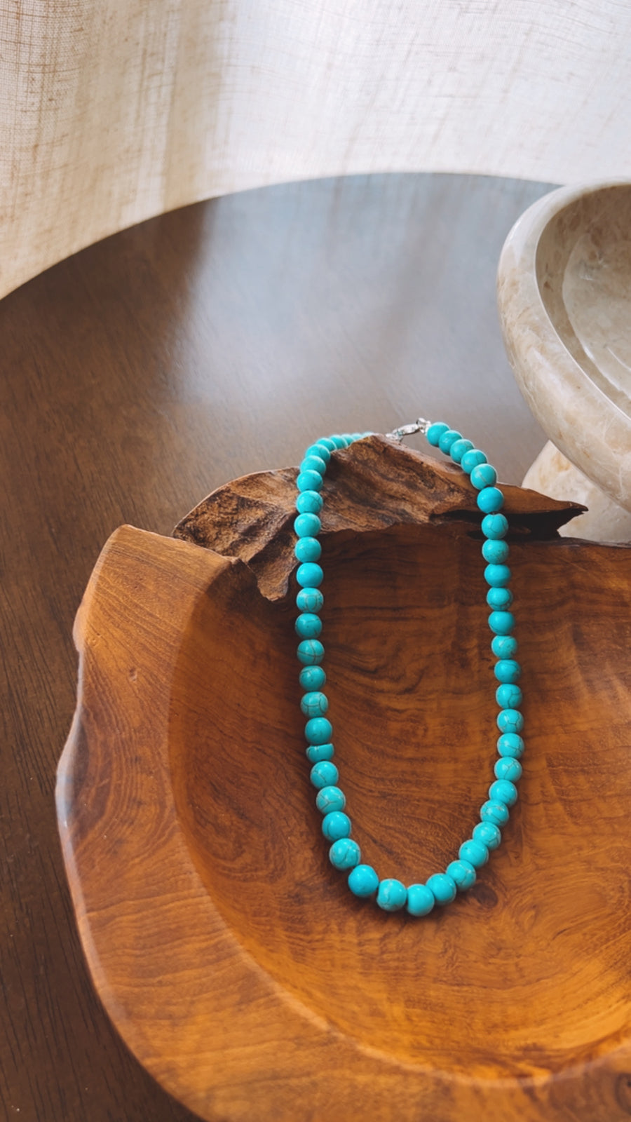 Turquoise Bead Necklace