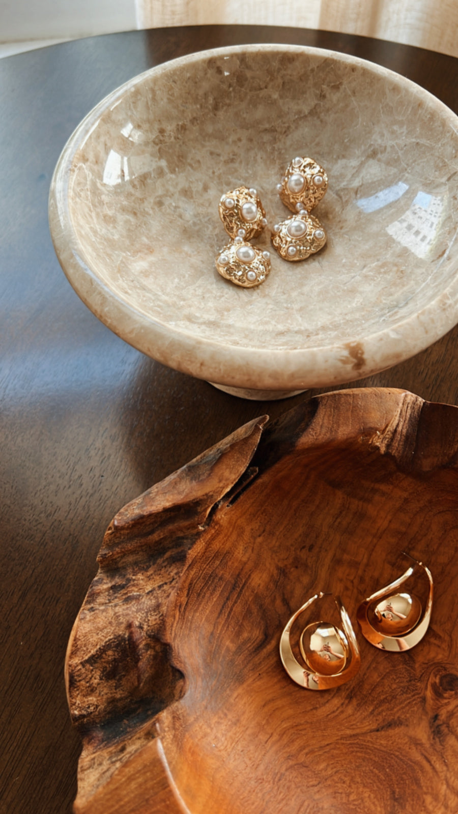 Saturn Earrings in Gold