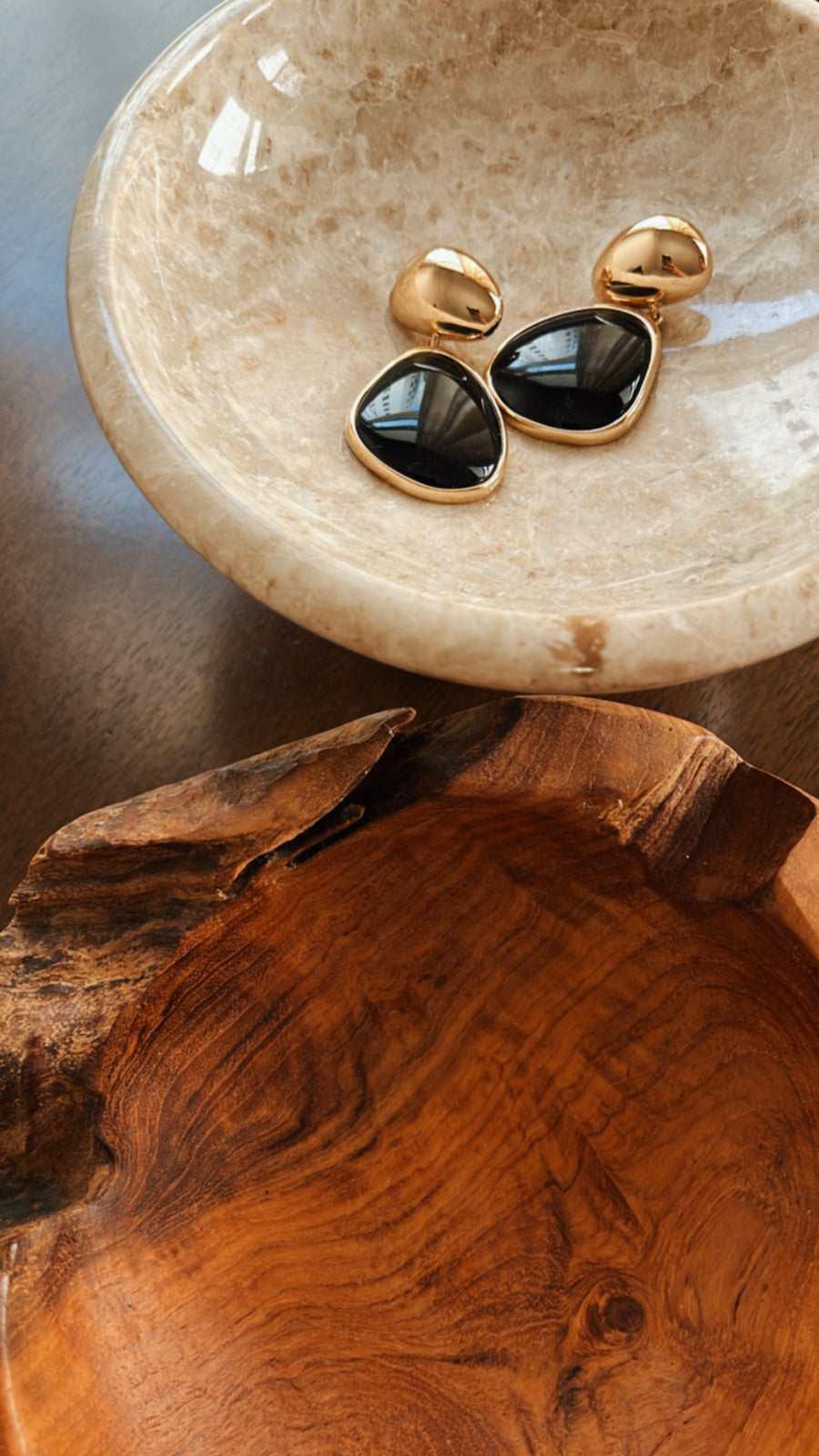 80's Earrings in Black